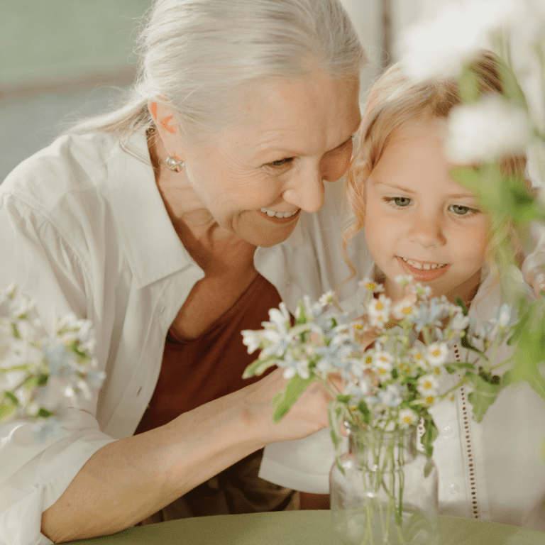 grandmother and grandchild legacy building