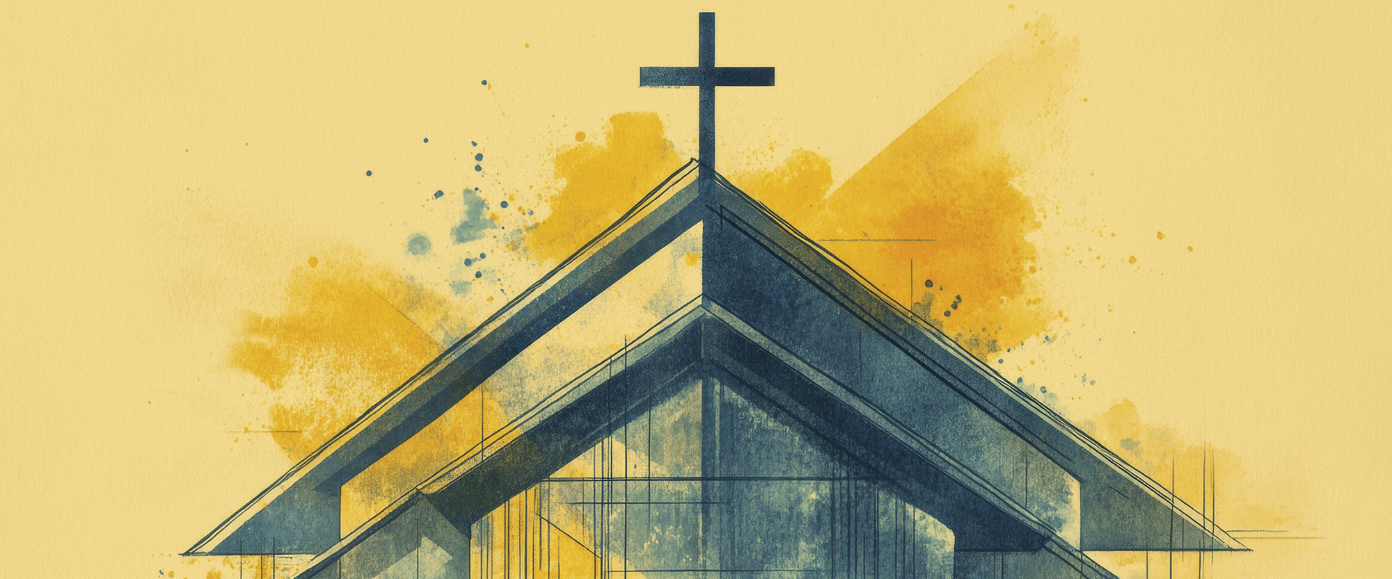 Cross on top of a church