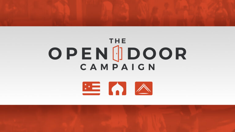 The Open Door Campaign red/white image